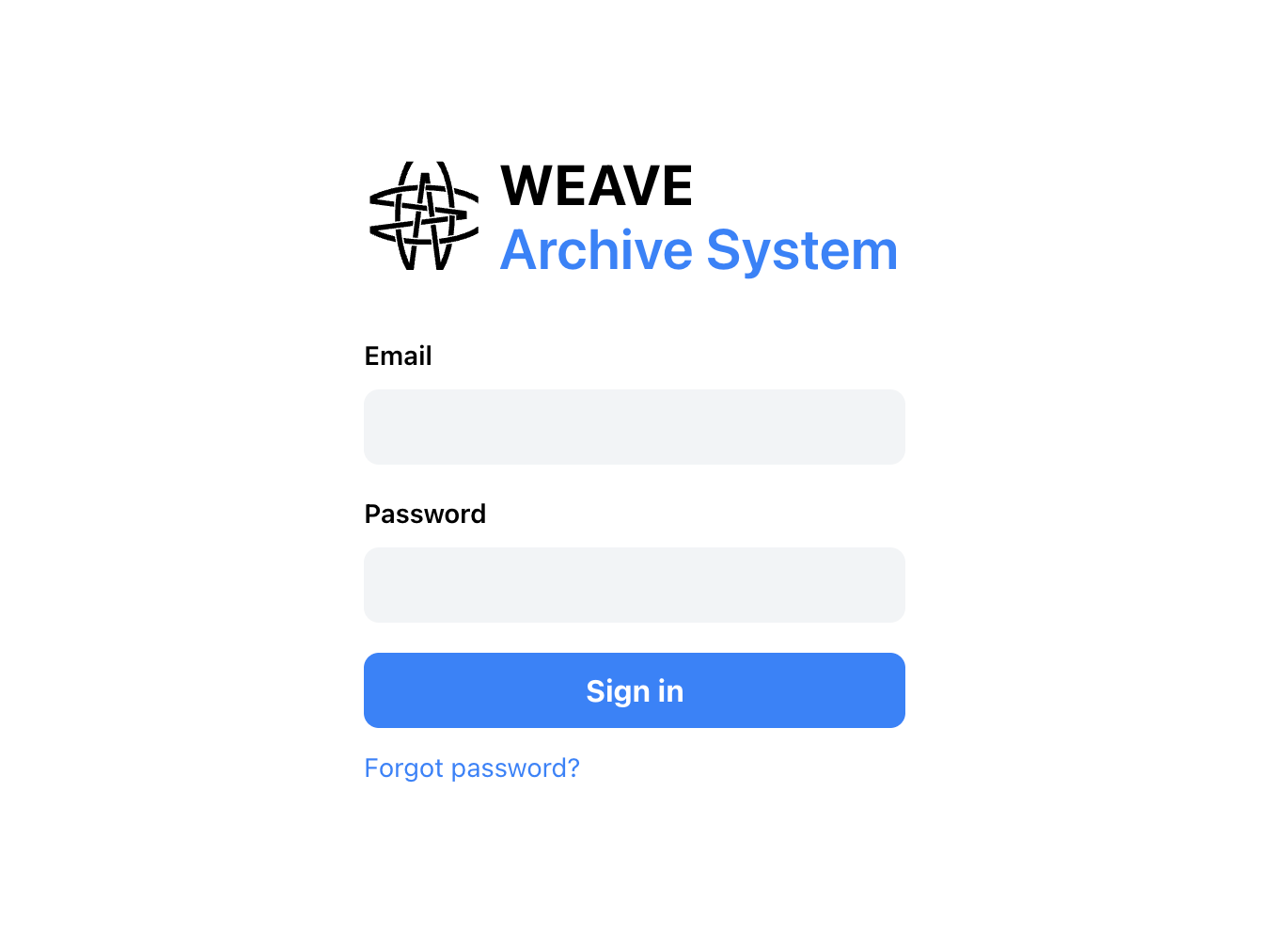 Login form