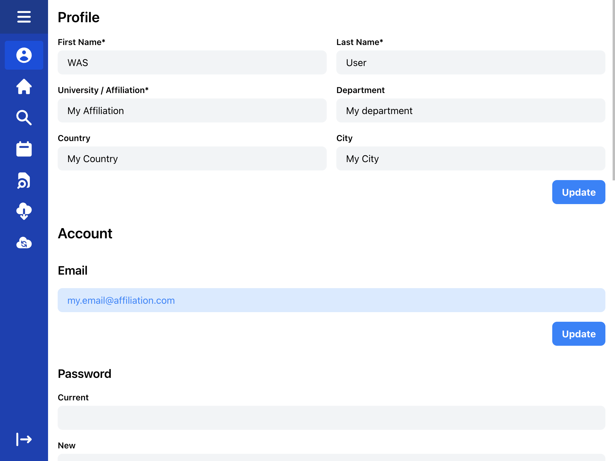 Personal info